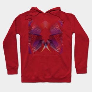 Geometric lineart galaxy purple Hoodie